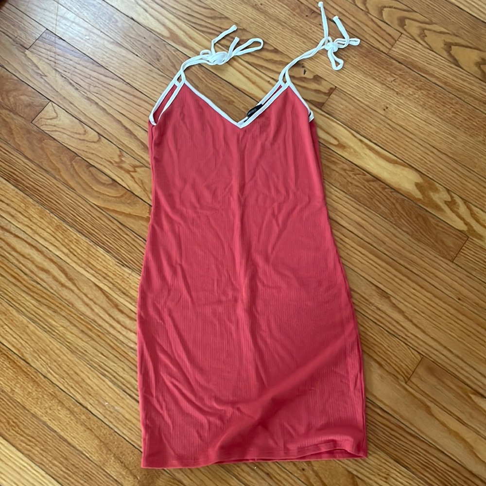 Ribbed body con dress